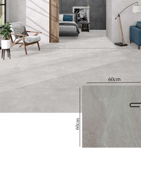INOUT NILO GREY MAT 60*60