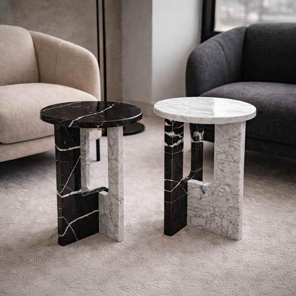 TABLE D'APPOINT EN MARBRE